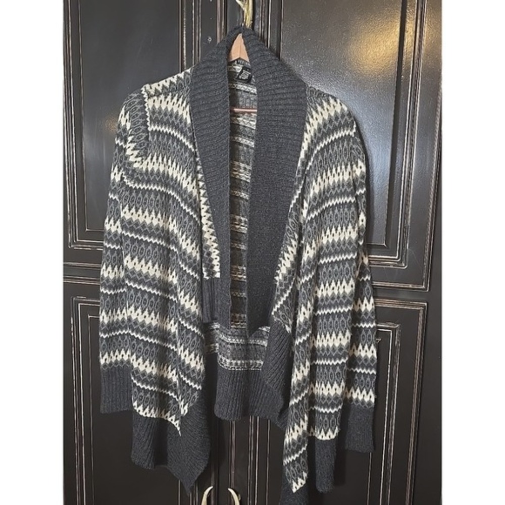 Design History Large‎ Open Sweater Cardigan Long Sleeve